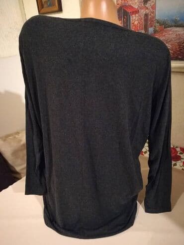 letnje tunike za punije: 2XL, Viskoza, Cvetni, bоја - Crna — 5