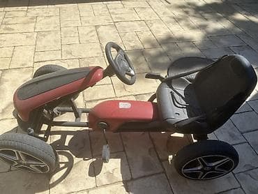 igračke autići: Dečiji go-kart na pedale - Model sa 4 točka, upravljanje volanom i — 2