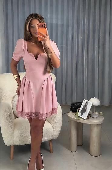 haljine tom tailor: 🔥Kratka elegantna haljina sa puf rukavima i čipkom
✅2700 din — 7