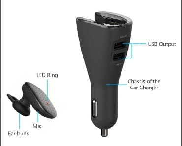 Auto delovi, gume i tjuning: Handsfree Bluetooth sa auto punjacem Handsfree bluetooth bubice za uvo — 4