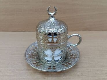 Ostali predmeti za umetnost i kolekcionarstvo: Lux Turska šoljica za kafu 1 EXLUZIVNA šoljica za Tursku Kafu — 1