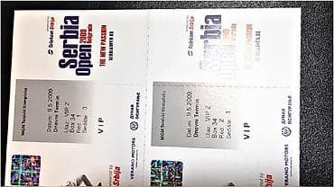 karta srbije auto: Dve vezane ulaznice VIP karte za teniski meč Srbija Open 2009 — 3