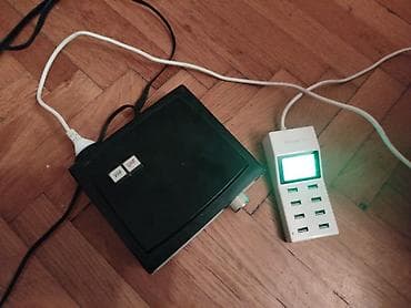 the machine sa prevodom: Retro stari TV konverter UHF/VHF El Nis kolekcionarska.Punjac za — 8