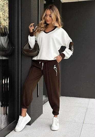 Lepota i nega: Damski komplet trenerke – džemper + donji deo - Model: dvoslojni — 3
