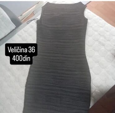 Women's Clothing: Elegantna ženska mini haljina bez rukava, u tamnosivoj boji, sa — 1