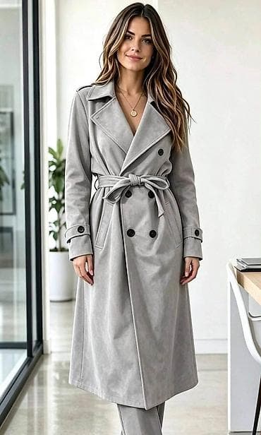 ugg cizm: Ženski kaput – klasičan trenč kroj - Dužina ispod kolena, elegantna — 8
