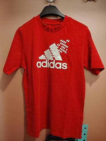 elipsa zimske jakne cena: Adidas majica kratkih rukava – crvena - Model: klasičan T‑shirt — 8