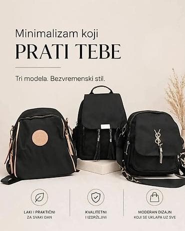 Minimalistički rančevi – tri modela u bezvremenskom stilu. - Laki i