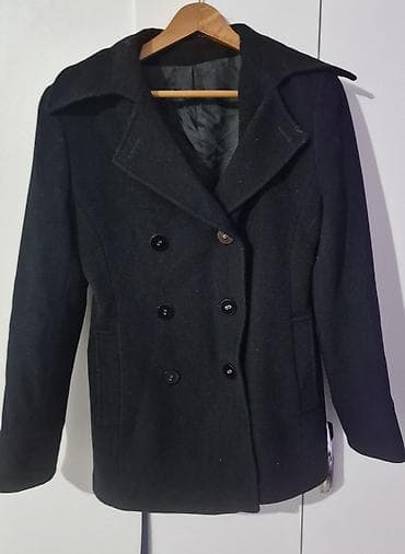 kaput miki maus: ZEKSTRA muški kaput – crni, klasični model - Dvoredno kopčanje sa — 1