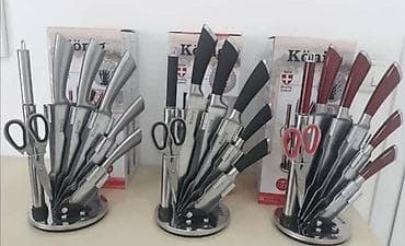 Set noževa König – komplet za kuhinju na rotirajućem stalku -