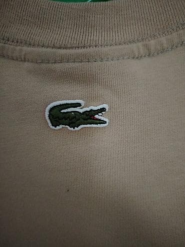 diskver majice cena: Short sleeves T-shirt, L, Lacoste, color - Beige, Cotton — 4