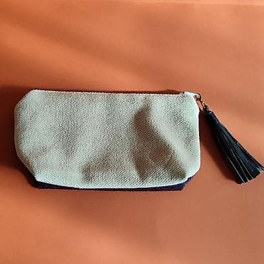 matrix naocare za sunce: Ručno rađena torbica/neseser od eko antilopa - Materijal: mekani eko — 3