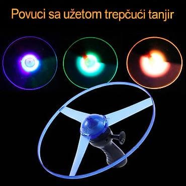 coca cola kamion igracka: Nov svetleći leteći disk. Ima tri LED boje crvena, zelena i plava — 8