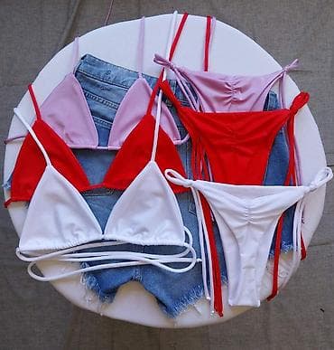 kupaci kostimi beograd: Ženski bikini set – trouglasti kupaći sa vezivanjem - Model: klasični — 9
