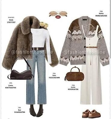 tri četvrt helanke: Pleteni kardigan “Cozy cardi” u sivim i braon tonovima sa — 3