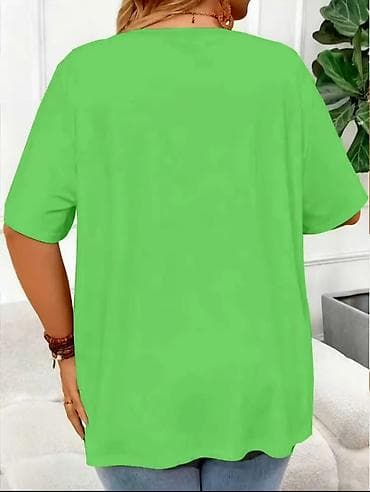 dormeo deka s rukavima: Ženska majica sa kratkim rukavima, vel. XL – neon zelena - Model — 3
