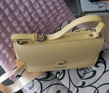 massimo dutti torbe: Ženska torba – žuta crossbody/ručna torba - Materijal: veštačka koža — 2