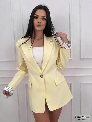 Muška obuća: 🔥Ženski blejzer - Kroj: duži sako sa klasičnim reverima i jednim — 2