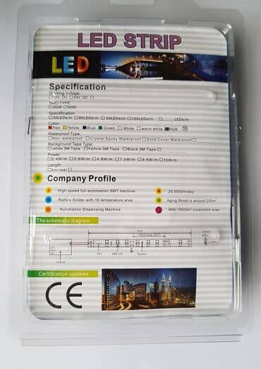 televizori 32 inca: RGB Led traka 3528 dužine 5m Paket sadrži: jedan kotur od 5m LED — 2