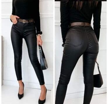 kozne pantalone hm: Pantalone eko koža
S m l xl
2150 dinara — 1