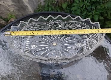lavabo sa ormaricem 40 cm: Vintage kristalna činija na nožicama - Ex-Yu Kristal ​Na prodaju — 4