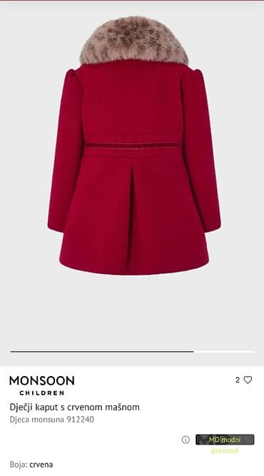 kape za spavanje: Presladak Monsoon kaputić za bebe, za uzrast od 6 - 12 meseci. Mekan — 5