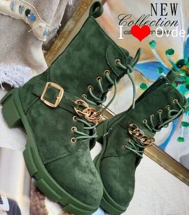 smaragdno zelena haljina: Ankle boots, 38 — 2