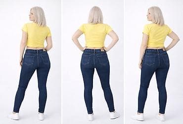 leopard kosulja: Ženske skinny farmerke – tamno plavi džins. Vel S sa dosta elastina — 4