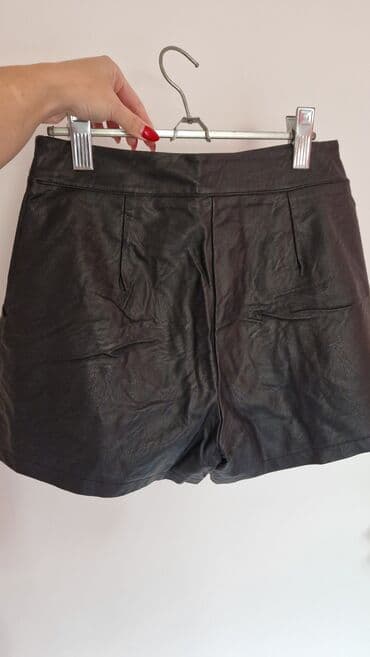 lanene pantalone lidl: Veštačka koža, bоја - Crna, Jednobojni — 2