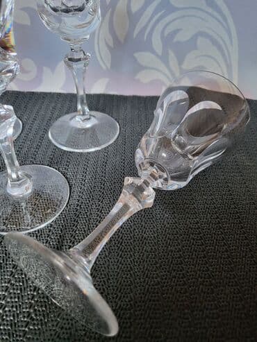 swarovski case za vino cena: Case nove kristal duvano staklo za vino,nemacke 70te. Case — 15