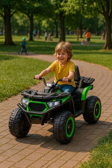 Ostale dečije stvari: Dečiji električni kvad – zeleni/ crni - Tip: baterijsko vozilo za — 5