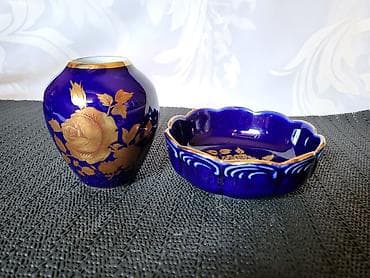 ceski porcelan servis za rucavanje cena: Vaza i cinija novi,KPM porcelan 1950g+ Bavaria. Set porcelan,pravi — 4