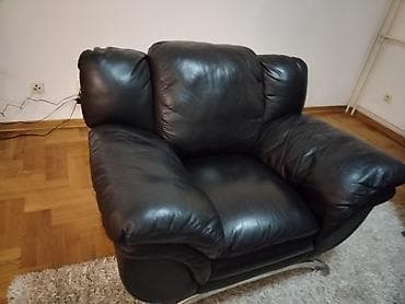 plakar za cipele: Prodajem dve kožne fotelje Dalas malaga 120x105x90. Kozišćene 5 god — 2