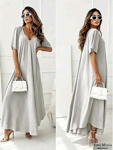 max mara naocare: Maxi haljina sa V‑izrezom oversize. - Duga, lepršava silueta sa — 1