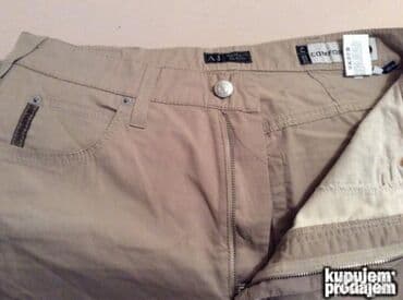 new yorker sajt: ARMANI pantalone 33 98% cotton 2% elastin Polustruk 42-45cm duzina — 3