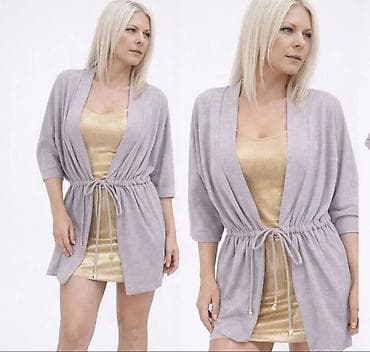 ivko sweaters: Ženska kardigan-tunika sa vezom u struku - Model: lagani — 5