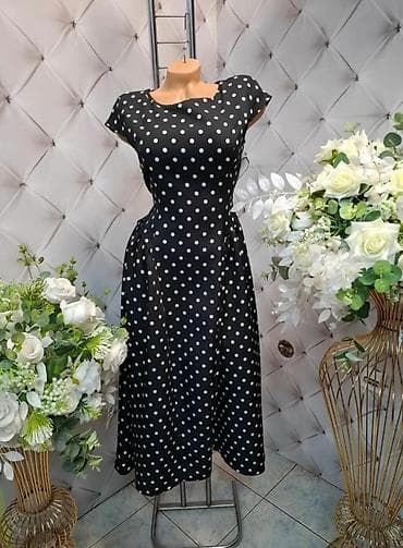 sandra fellini dresses: Haljina duga na tufne,retro šik A kroj sa blago podignutim strukom,ima — 3