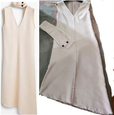 haljine sa kaisem: Massimo Dutti S (EU 36), M (EU 38), color - Beige, Cocktail, With the straps — 2