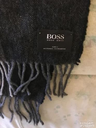 muski sesir: Šal, Hugo Boss, bоја - Siva — 1