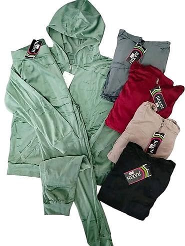 pantalone s: 3XL, Jednobojni, bоја - Bordo — 4