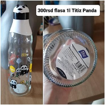 kisno odelo: Staklena flaša Titiz Panda – 1 l - Brend: Titiz - Model: Panda — 1