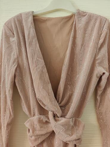 Blazers: One size, color - Pink, Evening, Long sleeves — 2