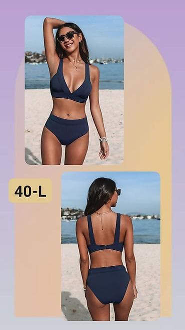 tommy hilfiger jakne type 1: Dvodeleni ženski kupaći kostim – tamnoplava boja, veličina 40 (L). - — 1