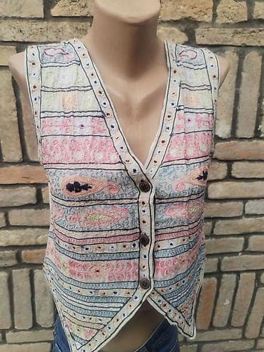 prada kosulje: Prsluk, veličina M. - Etno/boho ženski prsluk bez rukava - Bogata — 3