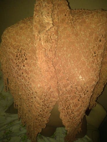 kargo pantalone h m: Ponco, sal, sa resama. Prljavo roza. Topao i bez mane — 4