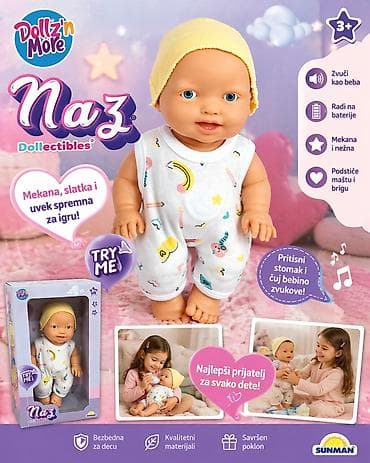 Baby Dolls: Lutka beba Naz – simple Preslatka lutka koja podstiče maštu, brigu i — 3