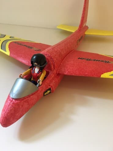 sundjer bob plisana igracka: PLAYMOBILE AVION 48 cm. Raspon krila - 50cm. Rasklopiv, pilot koji se — 9