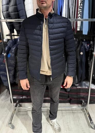 subare beograd: Muška lagana puffer jakna – tamnoplava - Klasičan, ravan kroj sa — 1