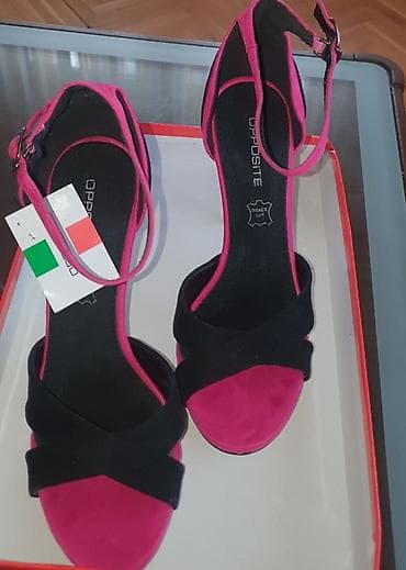 Sandale, prevrnuta koza,Oposite,, nove - 38 broj