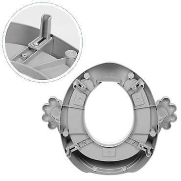 karolina goceva deca: Adapter za WC šolju sa rukohvatima za decu – ECOTOYS, siva boja Šifra — 4